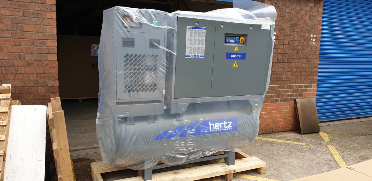 CompressedAirS's tweet photo. Another Our Popular Model #hgs7Compact, #fixspeed, Mounted On 500Ltr Receiver, Complete With Dryer/Filters. Comes With 5 Year Warranty @ No Extra Cost, Plus 24/7 Support. Off To West Yorkshire &amp; Thanks For The Order. #hertzkompressoren #compressedair https://t.co/asSRLAMomg