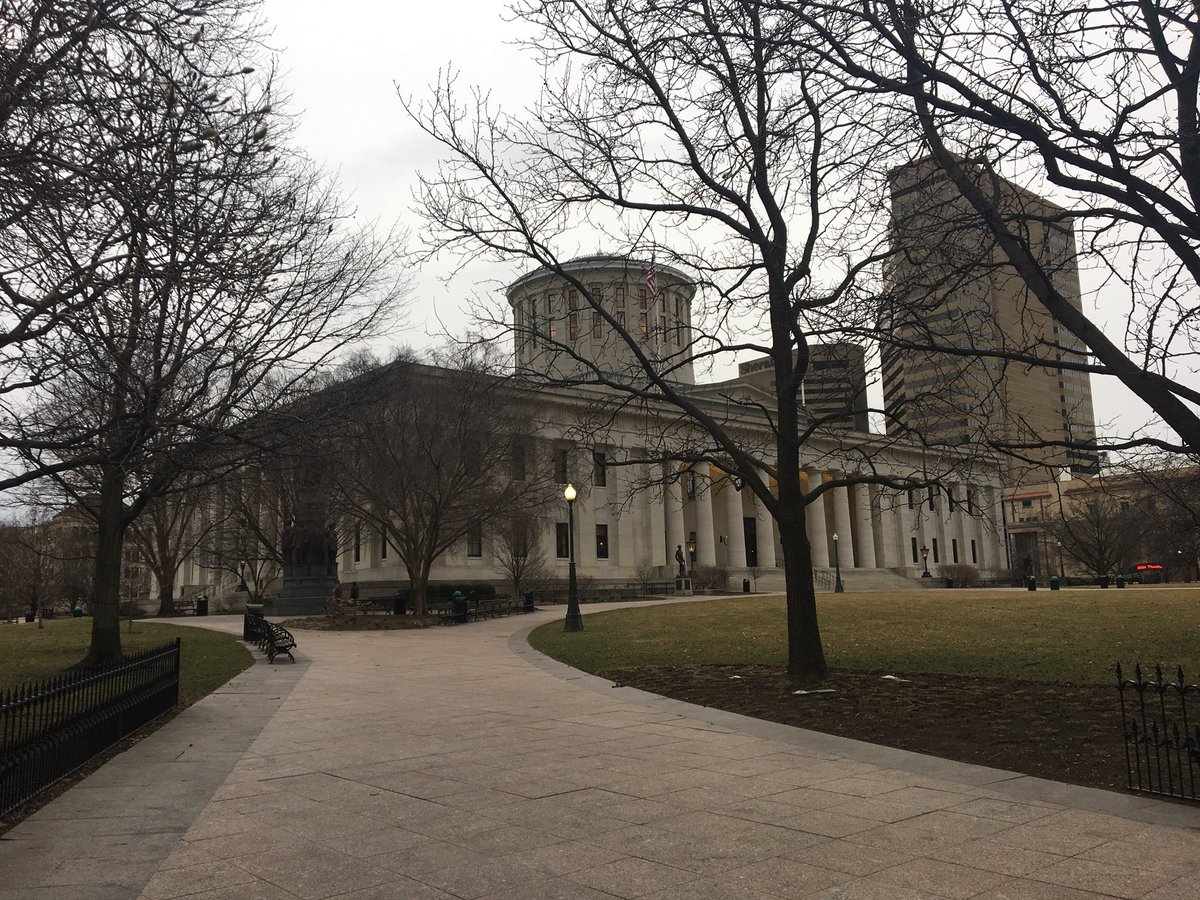 TriStateTrails's tweet photo. Today we ventured to C’bus for the Ohio Trails Reception. Advocates &amp; @railstotrails spent all day meeting w/ elected officials to educate them about the benefits of trails! Shout out to @SteveWilsonOH from SW OH who co-chairs the Trails Caucus! #seeyouonthetrail #tristatetrails https://t.co/pabslTsrzA
