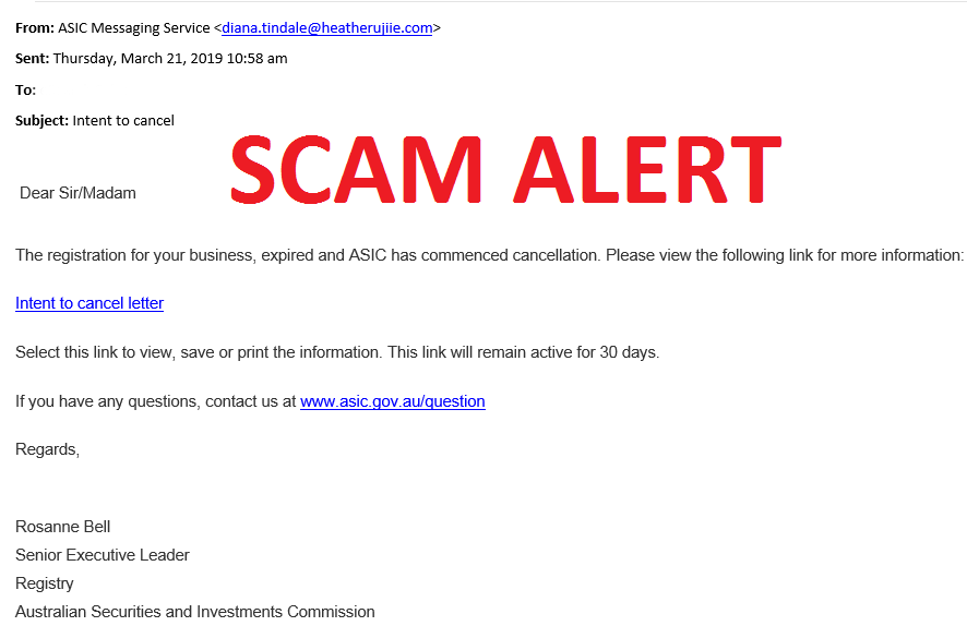 ASIC Connect tweet media