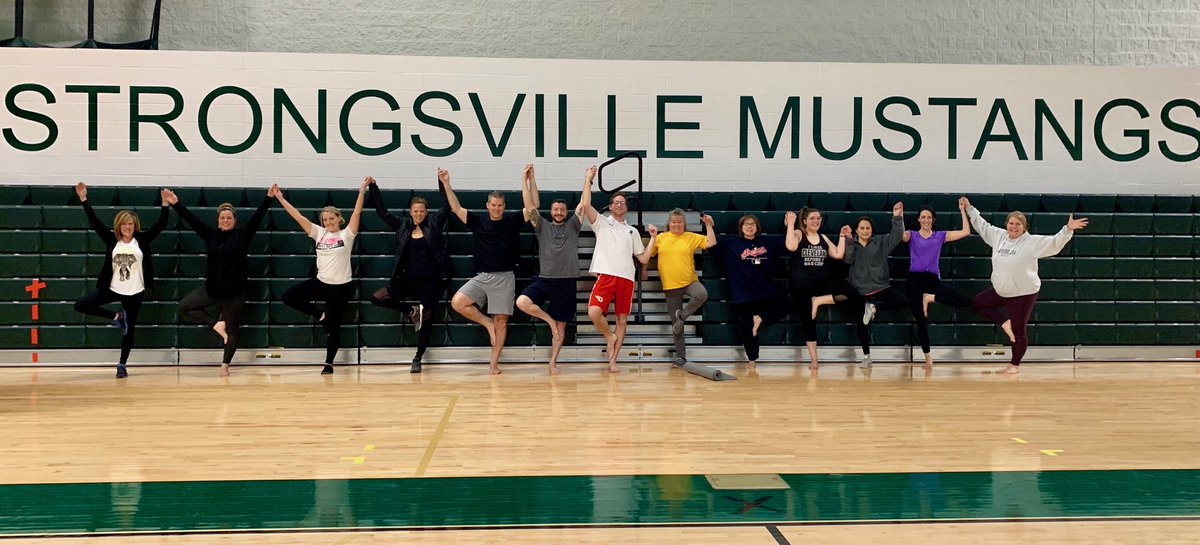 smspillar's tweet photo. We had such a great experience at our SCS Staff Wellness night tonight. A big thank you to Bodhi Yoga who sponsored our night and for supporting our wellness endeavors. #WeAreStrongsville #SCSStrongTogether (literally 😉) https://t.co/bas6QloAyc