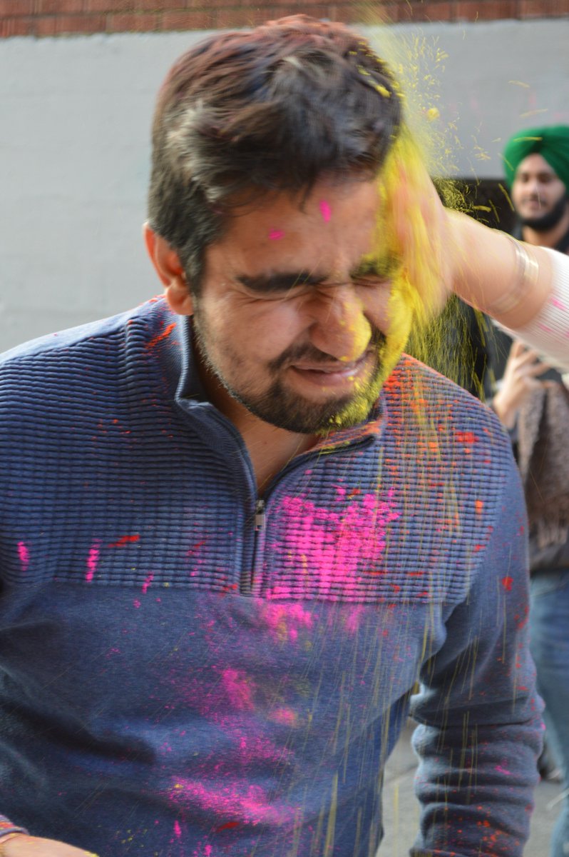 FDUVancouver's tweet photo. Wishing everyone a Happy #Holi2019 https://t.co/Y37bbXhFp4