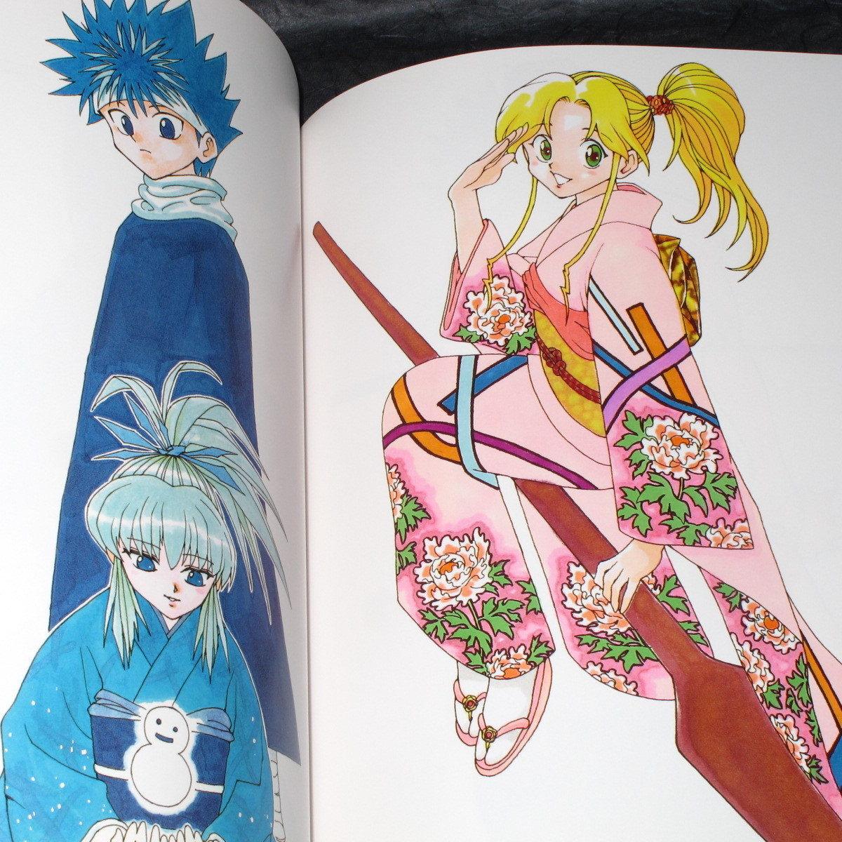 Botan Had Blonde Hair In The Artbook and Hiei Looks Like Killua #YuYuHakusho, image size:1200x1200