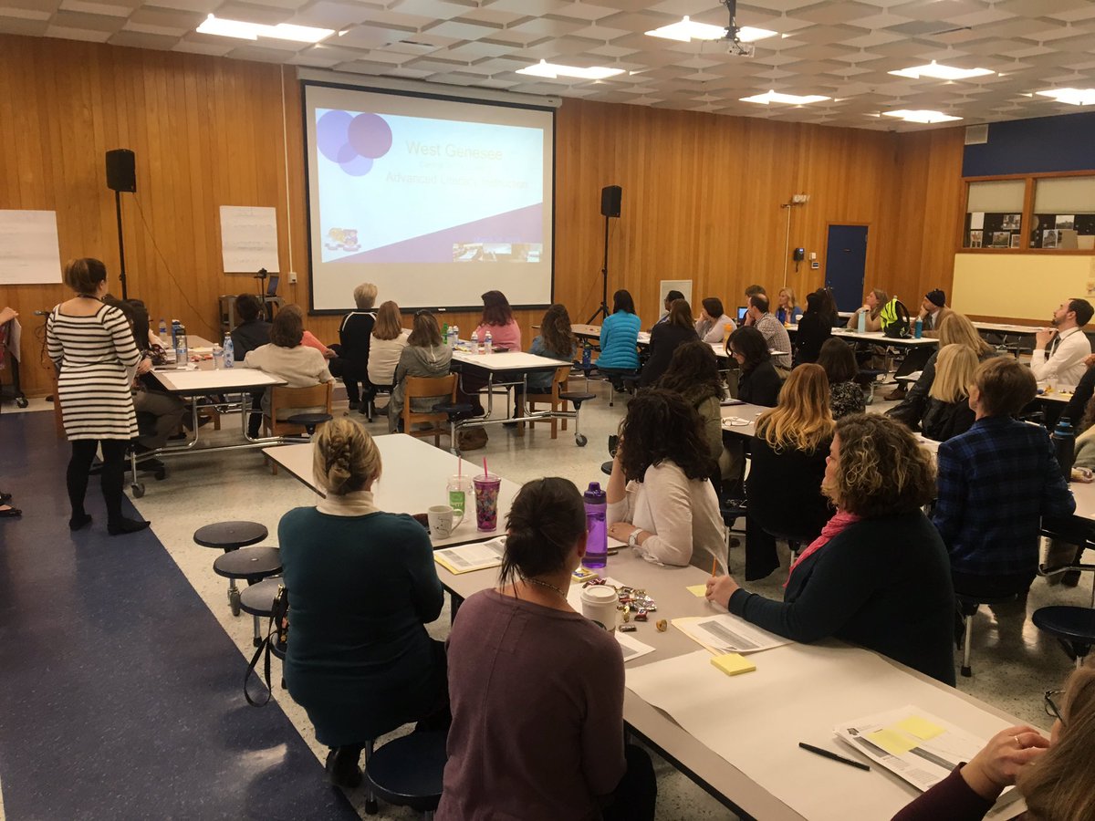 JoeRCurtin's tweet photo. Excited to be part of a great staff working together, k-12, to prepare for the next generation standards. It was a great day to be a wildcat! @WestGeneseeCSD https://t.co/QKipFJCc9A
