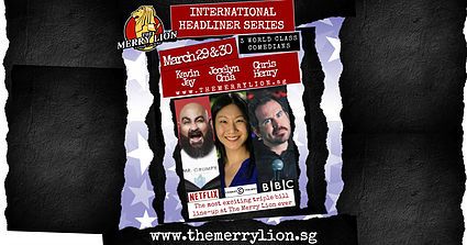 TheMerryLion's tweet photo. March 29/30 - Kavin Jay (Mal) - 2018 Netflix. "Straight up hilarious" August Man,
Jocelyn Chia (USA/SG) - Comedy Central,
Chris Henry (UK) 30th only - "A true performer"★★★★ Broadway Baby. https://t.co/4ObuJ53qIw
#themerrylion #comedyclub #kavinjay #jocelynchia #chrishenry https://t.co/rjD5l7mNzb