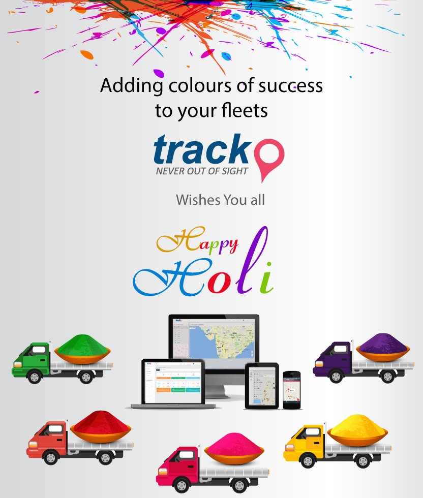 trackocoin's tweet photo. May the festival of Holi add colours to the success of your fleet business. #TrackoApp wishes you all a #HappyHoli!
#TrackoApp #mavericklabs #Holi #festival #festivalofcolours #festivewishes #GPStracking #vehicletracking #telematics #security #safety #TrackoSchool https://t.co/qnWdkxCXkk