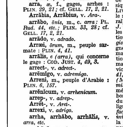 ラテン語さん در توییتر フランス語を読んでいたら Les Arrhes 頭金 という語に遭遇して アラビア語由来かなと思って語源を調べたら Arrha 手付金 というラテン語由来でした