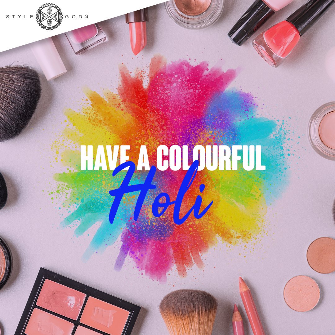 StyleGods's tweet photo. This Holi put on some colours &amp; pull yourself up!
😊 HAPPY HOLI 😊
.
.
#holi2019 #holiwishes #happyholi #colourful #colourfun #colourfulholi #holifestival #indianfestival #colourart #photoart #makeup #colourplay #love #fun #friends #india #indialove #colors #colorful #holicolor https://t.co/cpAG1VyvpJ