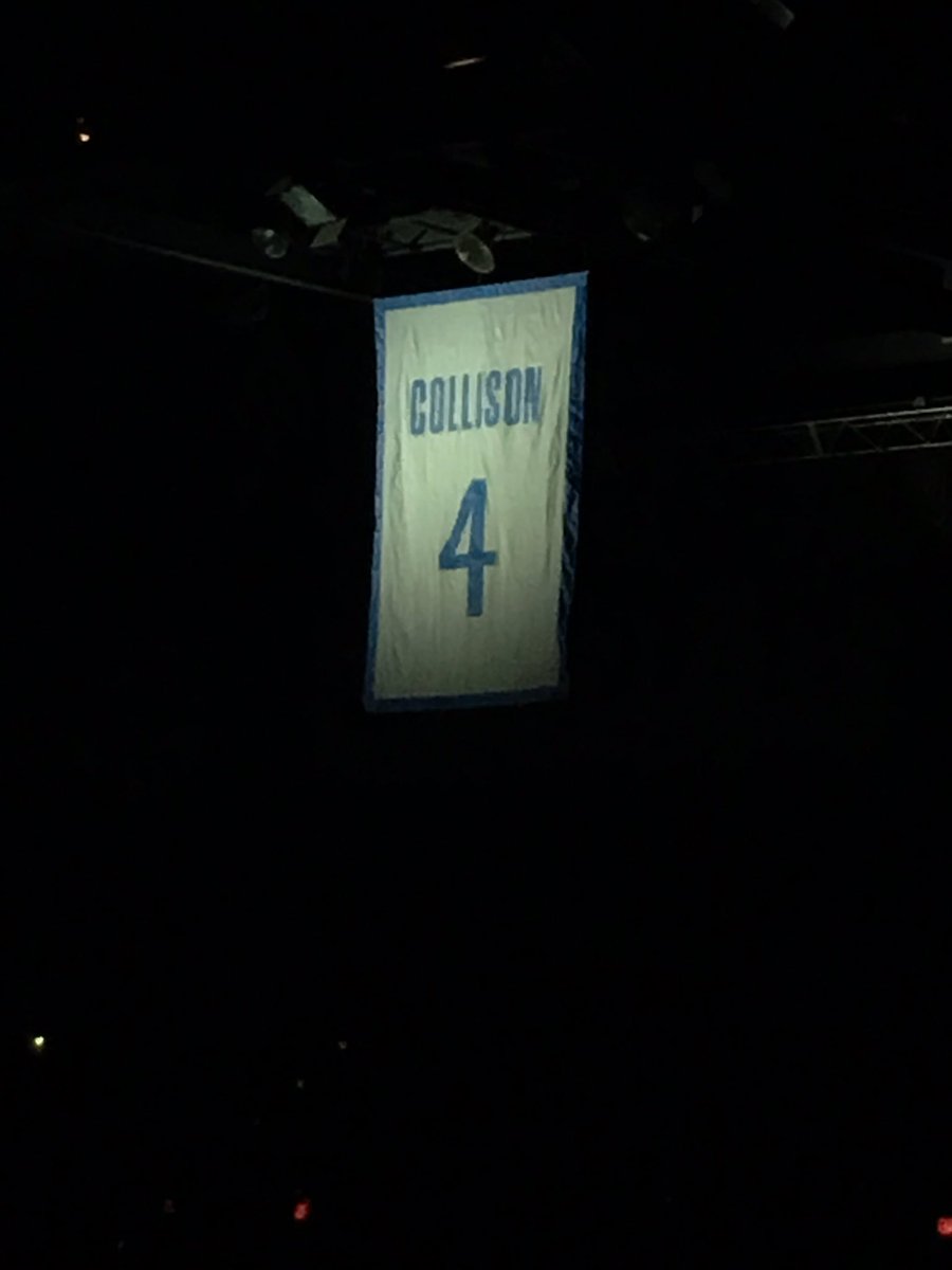 alanbaker31's tweet photo. Mr Thunder’s number hangs from the rafters tonight!  The Brodie is next! https://t.co/gK0CRhRKC2