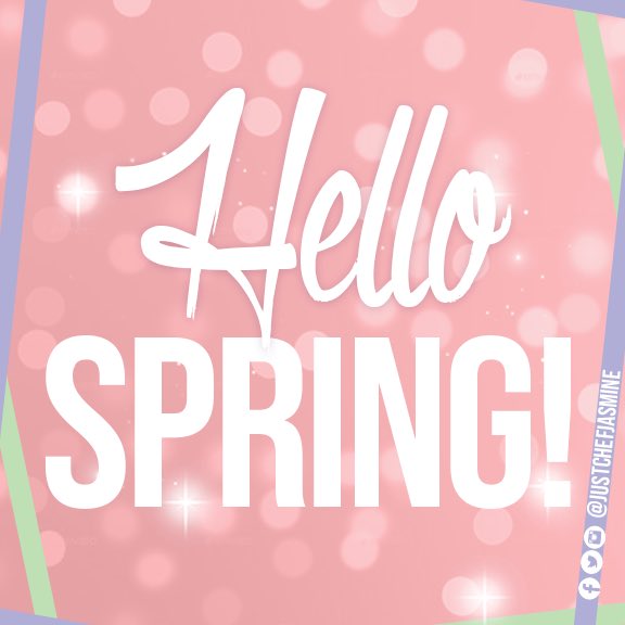 justchefjasmine's tweet photo. New season, fresh start! Happy First Day of Spring! 🌸💜✨
#LetYourInnerGirlSlay #ChefJasmine #ShineBright #JasmineStewart #FirstDayOfSpring #NewSeason https://t.co/RtuSGscVmb