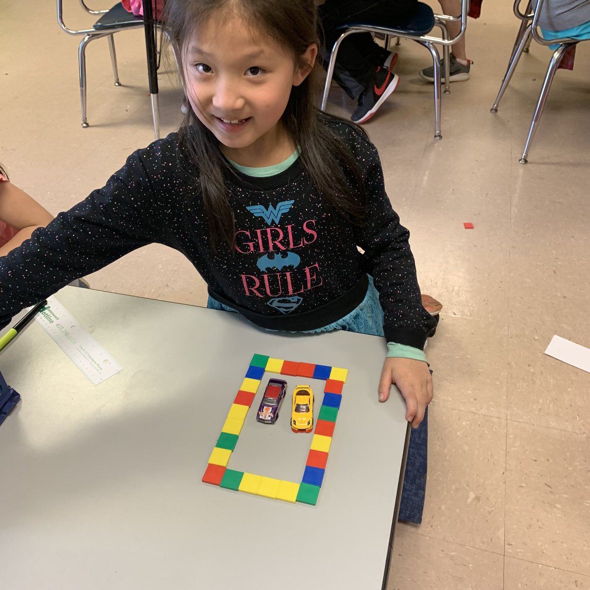 CarolAWilson66's tweet photo. Wilson’s Winners learned about area &amp; perimeter today.  They also designed their own structures based on a given area, then calculated the perimeter.  @STE_Stallions @STE3rdGrade @AnnHaley_RCS  @RCS_STEM  #winning https://t.co/FslS5rGwqp