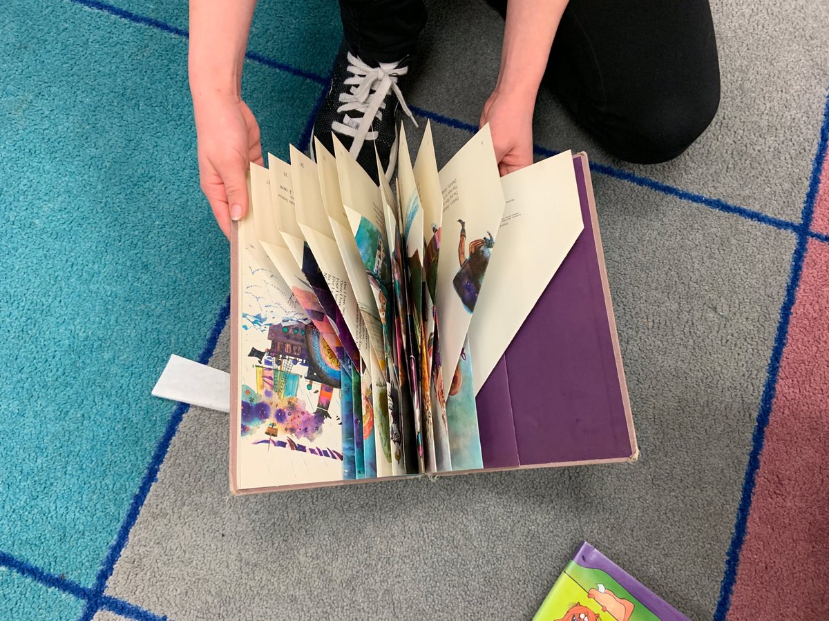 MFSLibrary's tweet photo. 6th graders making book art with recycled books https://t.co/hEb6ENA8dz