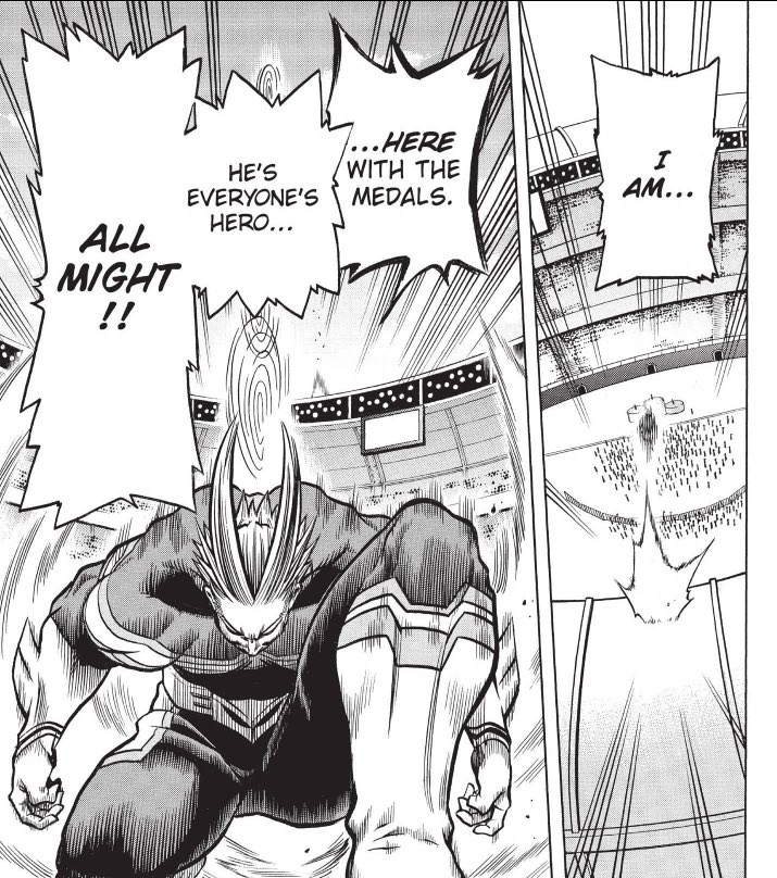 HeroNotesPod's tweet image. Ok, maybe you can pin the blame for the first one on Midnight, but that closing line goof is all on you, All Might
#MyHeroAcademia #Chapter44