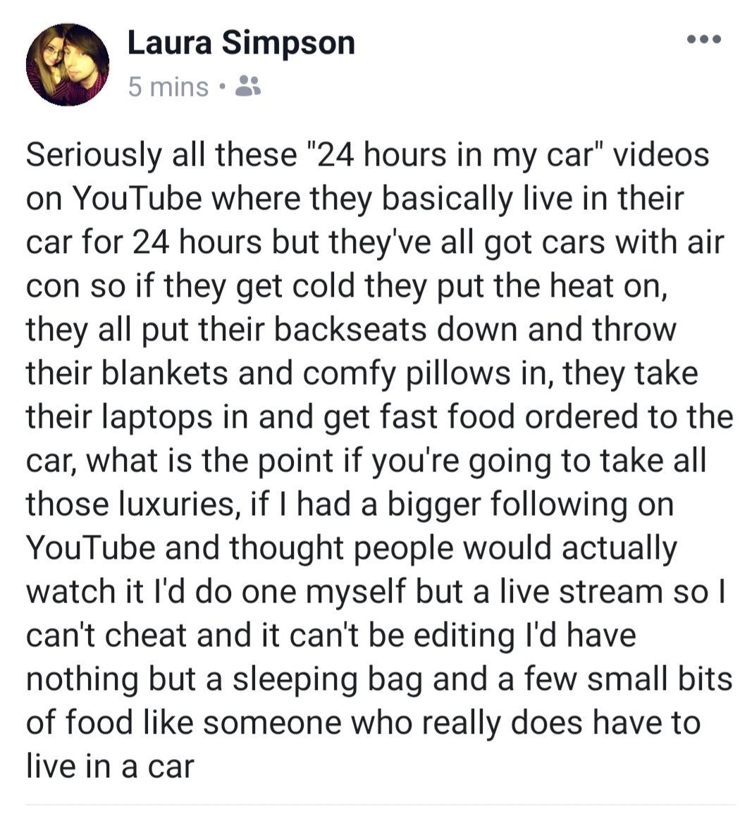littlelaursimps's tweet image. #24hoursinmycar #doitproperly #24hourchallenge #raiseawareness