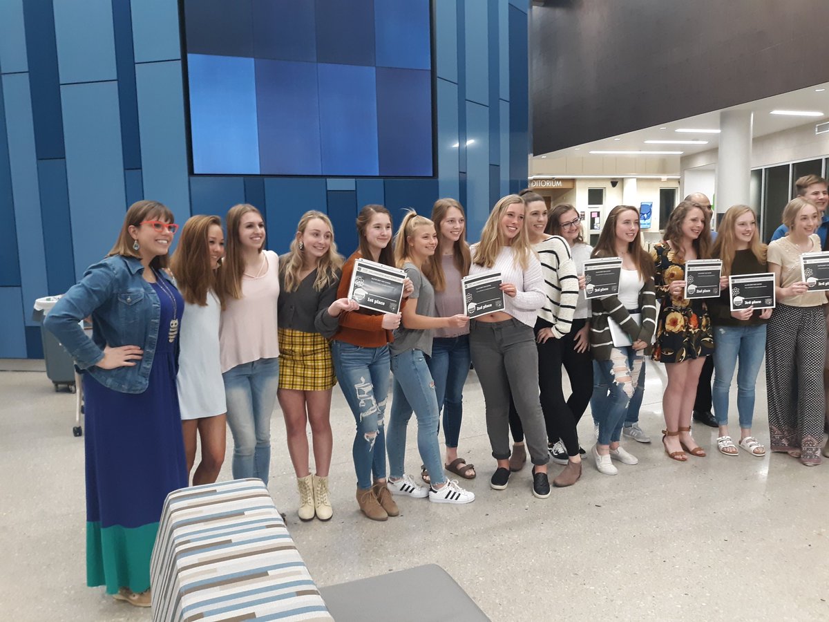 baker_ow's tweet photo. I am one proud cheer coach/science teacher tonight! 6 cheerleaders represented the team at Family Chemistry night ππΌ! Great Job! And congrats to Ellie, Haley, and Maya for winning 1st place!! #teamchemistry #cheerforthewin https://t.co/c901bgvADH