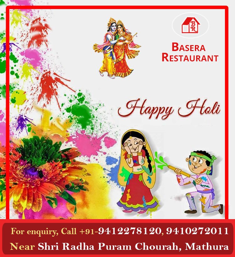 basera_mtr's tweet photo. The festival of colours, The festival of Love, The start of spring, The victory of good over evil, May this #Holi be filled with moments and memories you cherish for life time. #HappyHoli Everyone! #होली2019 https://t.co/gppI8v6k1W