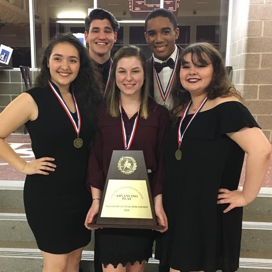 LewisvilleThtre's tweet photo. Amazing OAP shows for UIL Zone competition! Proud of our show advancing w/ @maraudertheatre &amp; @MacArthurCards
Congrats:
Outstanding tech - Claire Fowler 
Honorable mention Allstar Cast - Jimmy Piraino
All star cast - Tomias Robinson, Avery Brooks
Best actress - Miquela Lopez https://t.co/U77FgeCwzH