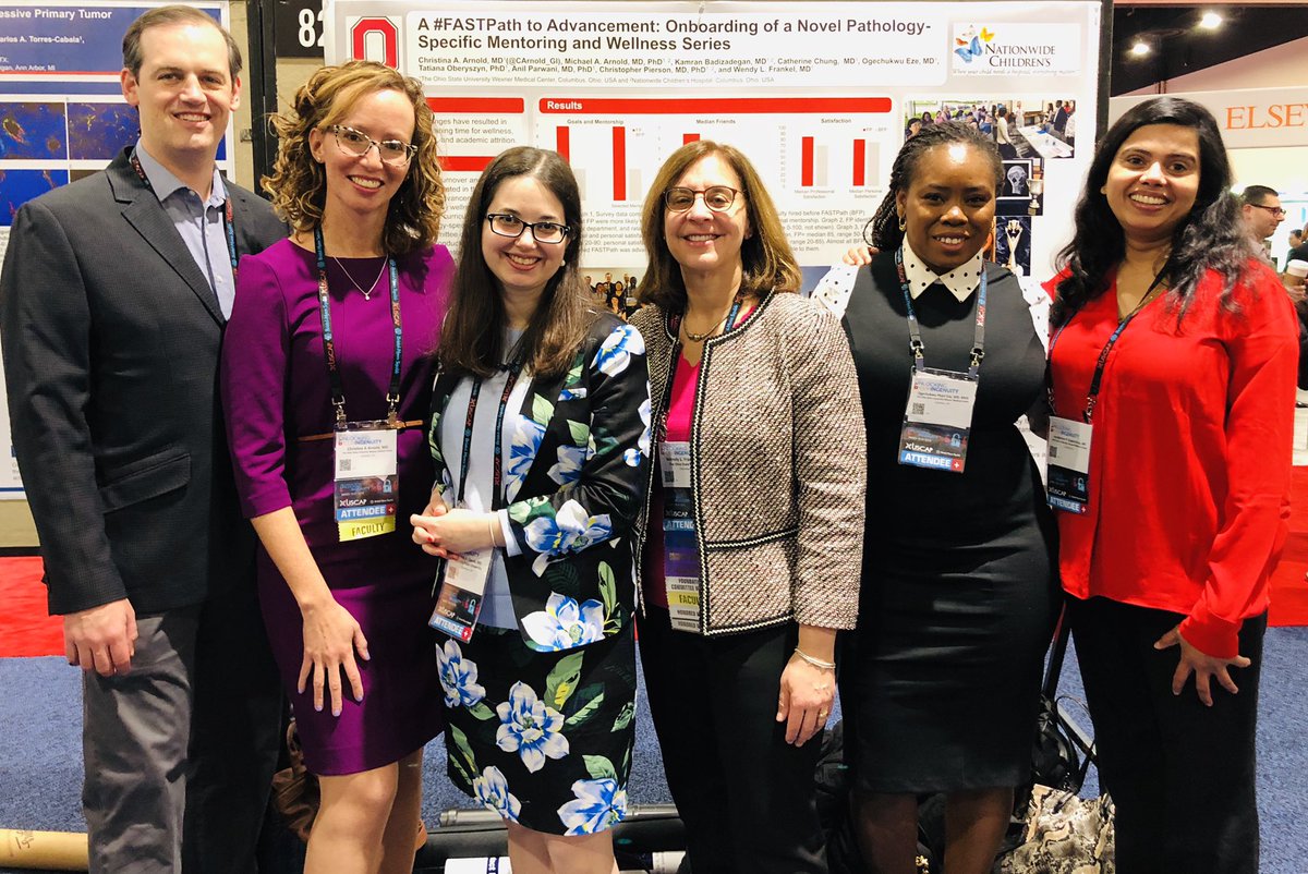 CArnoldMD's tweet image. (Some of) #FASTPath at #uscap2019: OSU and NCH’s pathology specific mentoring series for new faculty. Thank you @WendyFrankelMD for prioritizing faculty wellness and mentorship through #FASTPath. #TheFutureIsBright

@TheUSCAP @heather_brod @OSUFAME