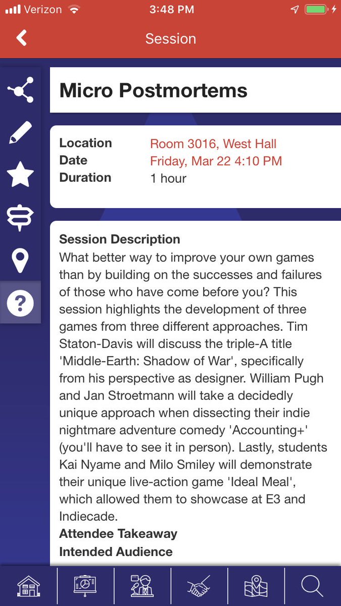 Room 3016 - West Hall at 4pm! Come hear @mlrhys and I talk about <a href="/BiggestNoodles/">Ideal Meal 🍜GDC</a> in our Post-Mortem Microtalk! #gamedev #WhatAGameDevLooksLike #indiegame #USCatGDC #GDC19
