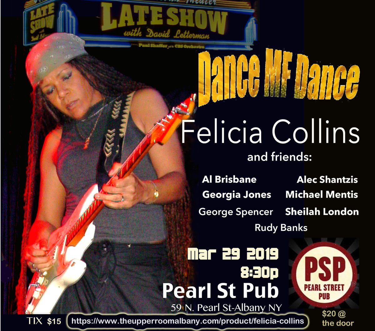 FeliciaBfunky's tweet photo. Dance MF Dance Albany NY March 29th 8:30pm #DanceMfDance #DMFD #epicnight #feliciacollinsmusiq https://t.co/wHKS8SSXmg