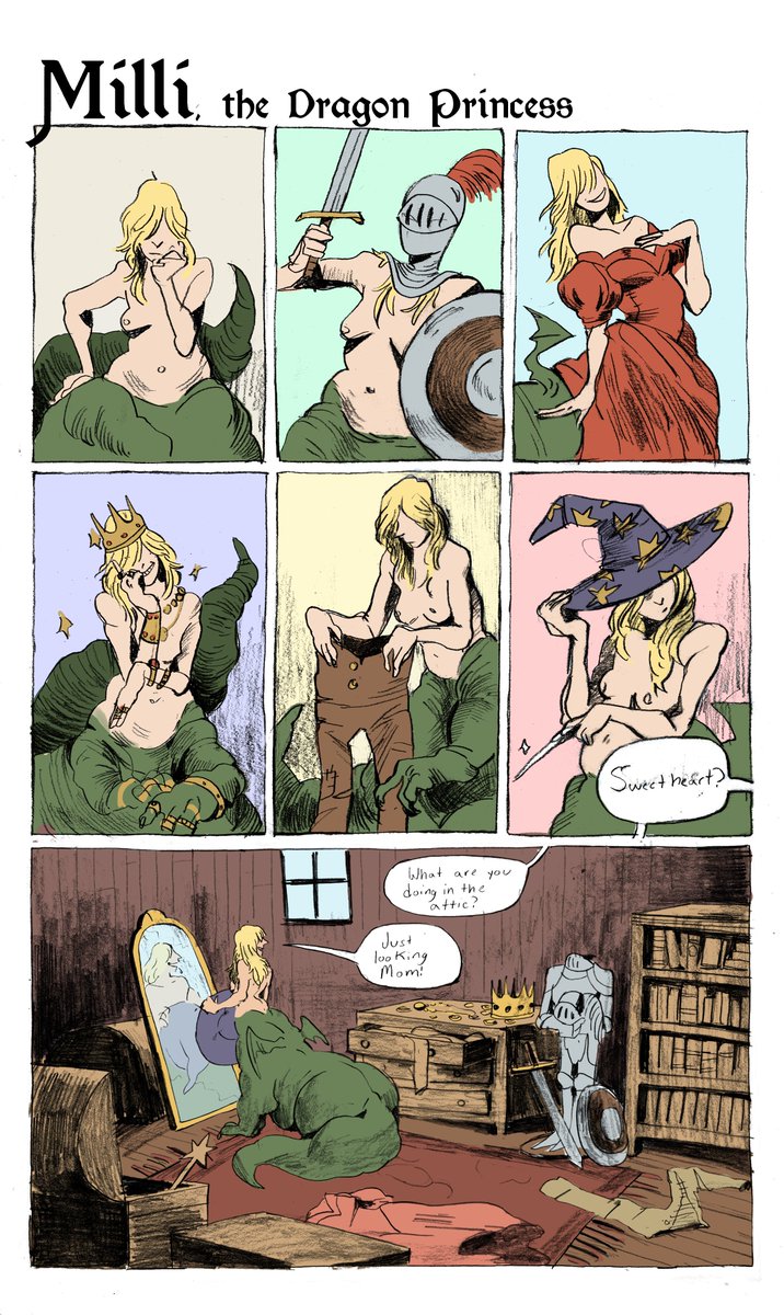 Remembering dragon class reminds me of Milli, the dragon princess, which I designed for the class lol. 