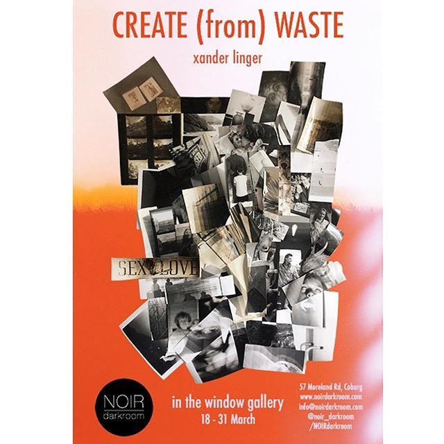 Opening TONIGHT @noir_darkroom alongside the exhibition THINK by ex NCAT student @rosypeaphotography is NCAT Photography Diploma student Xander Linger’s equally thought provoking exhibition CREATE (from) WASTE. All welcome! Both shows open 6:30-8:30pm at… ift.tt/2WcW5RY