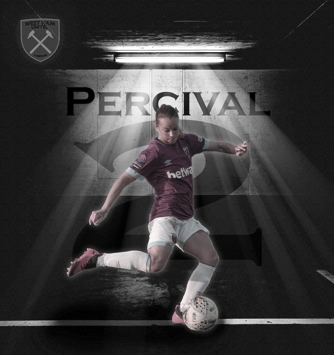 EDenmarkDesigns's tweet photo. Latest footy design! @westhamwomen &amp; @NZ_Football captain Ria Percival 🔥⚒ #GraphicDesign #WomenInFootball #COYI #GraphicDesigner #WomenInSport https://t.co/v02GcLBWjY