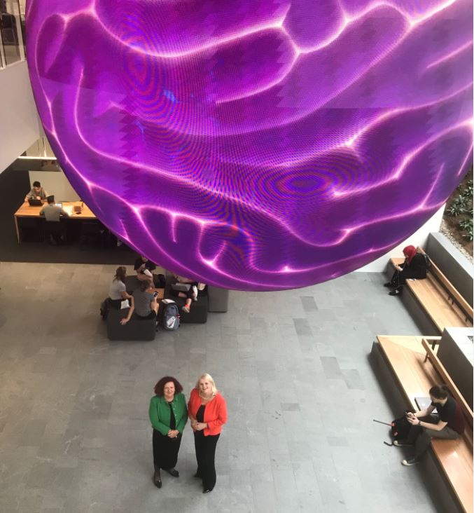 Great meeting with @karenandrewsmp this morning at the new @QUTEducation Precinct and its Sphere