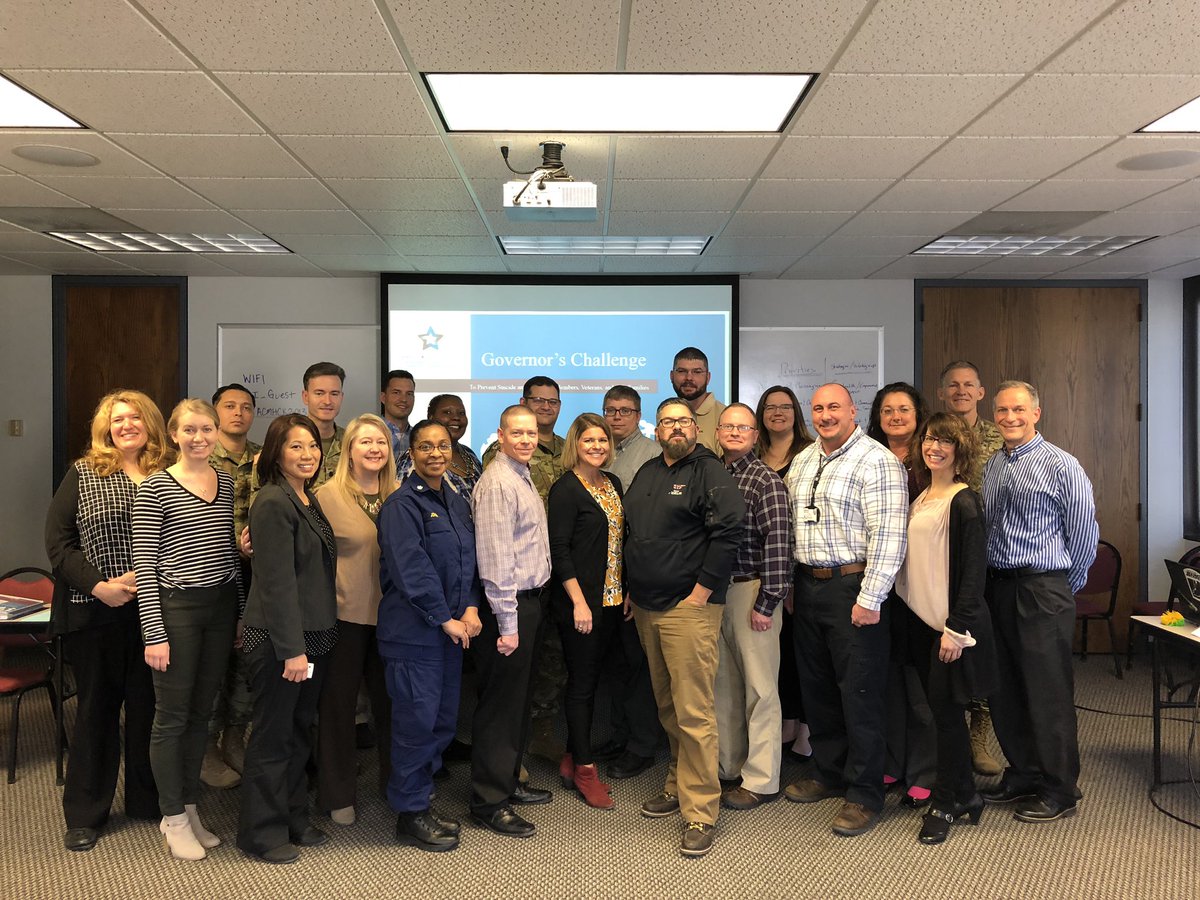 DrJasonDeselms's tweet photo. Spent the last two days with these awesome individuals working on the Governor’s Challenge to end Suicide among the #SMVF population. You are in good hands Kansas, as these professionals are exceptional! #SuicidePrevention #BeConnectedKS #BeThere #Veterans https://t.co/1nuGYRA1x7