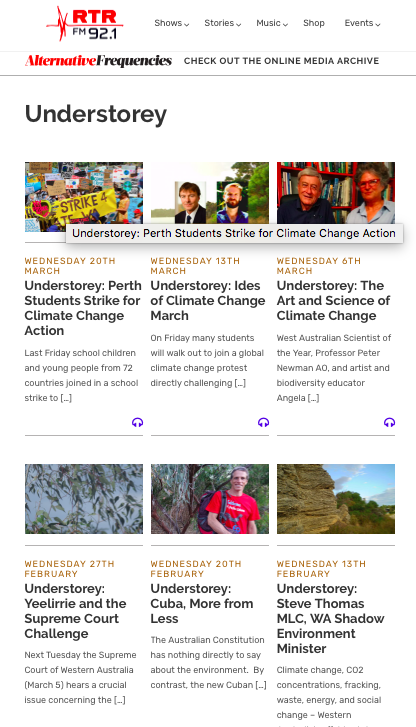 Yarnwaves's tweet photo. Tasty sound bites for your discerning ears - 6 weeks recent @Understorey_FM - short segments expertly edited for clarity and energising news about our environment. https://t.co/K9HCtcgyHK https://t.co/d0Elylo3dR