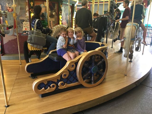 BryanvL's tweet photo. My daughter and friends at A Carousel for Missoula, Caras Park. Guns welcome (overriding decades-long local policy) courtesy #HB325 #HB357 #mtleg https://t.co/sivSzhe9xQ