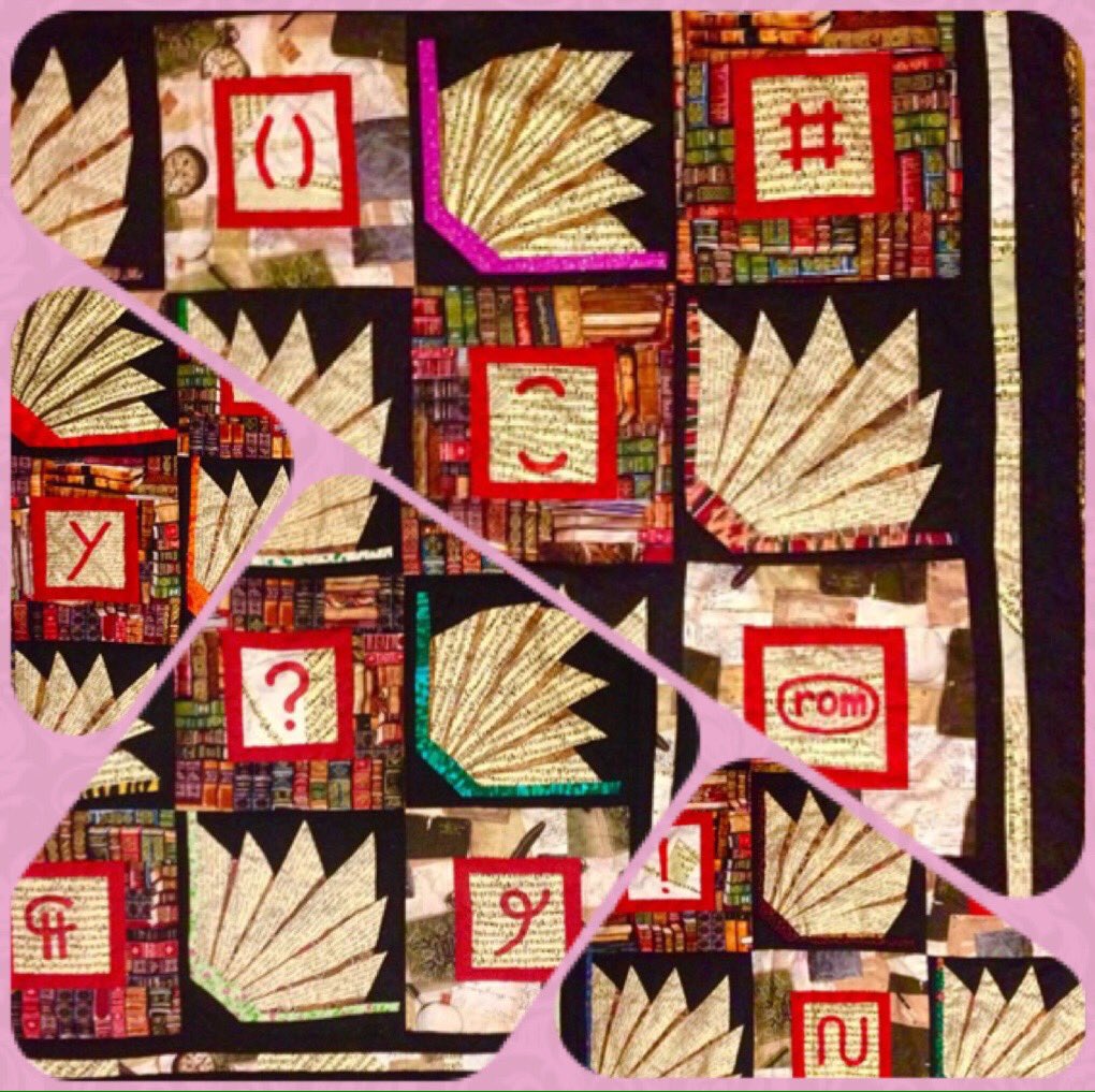 metroproof's tweet image. March is National Craft Month! Here's a very editorial quilt, crafted by one of Metroproof's own! @Scheiner_Pants #nationalcraftmonth2019 #metroproof #proofreadingservices #editorialservices #wordsmithing
