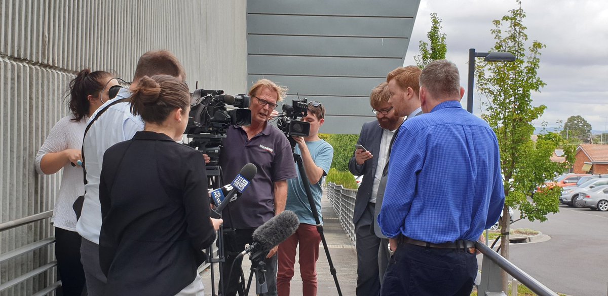 WendyFarmer_'s tweet photo. David Briggs a worker who now has a terminal lung condition after working during the 2014 Hazelwood Mine Fire. David had a lung function test the day he started on the fire &amp; was in exceptional health. He now has extremely low lung capacity. @GippsNews https://t.co/IWdMJgf0zp