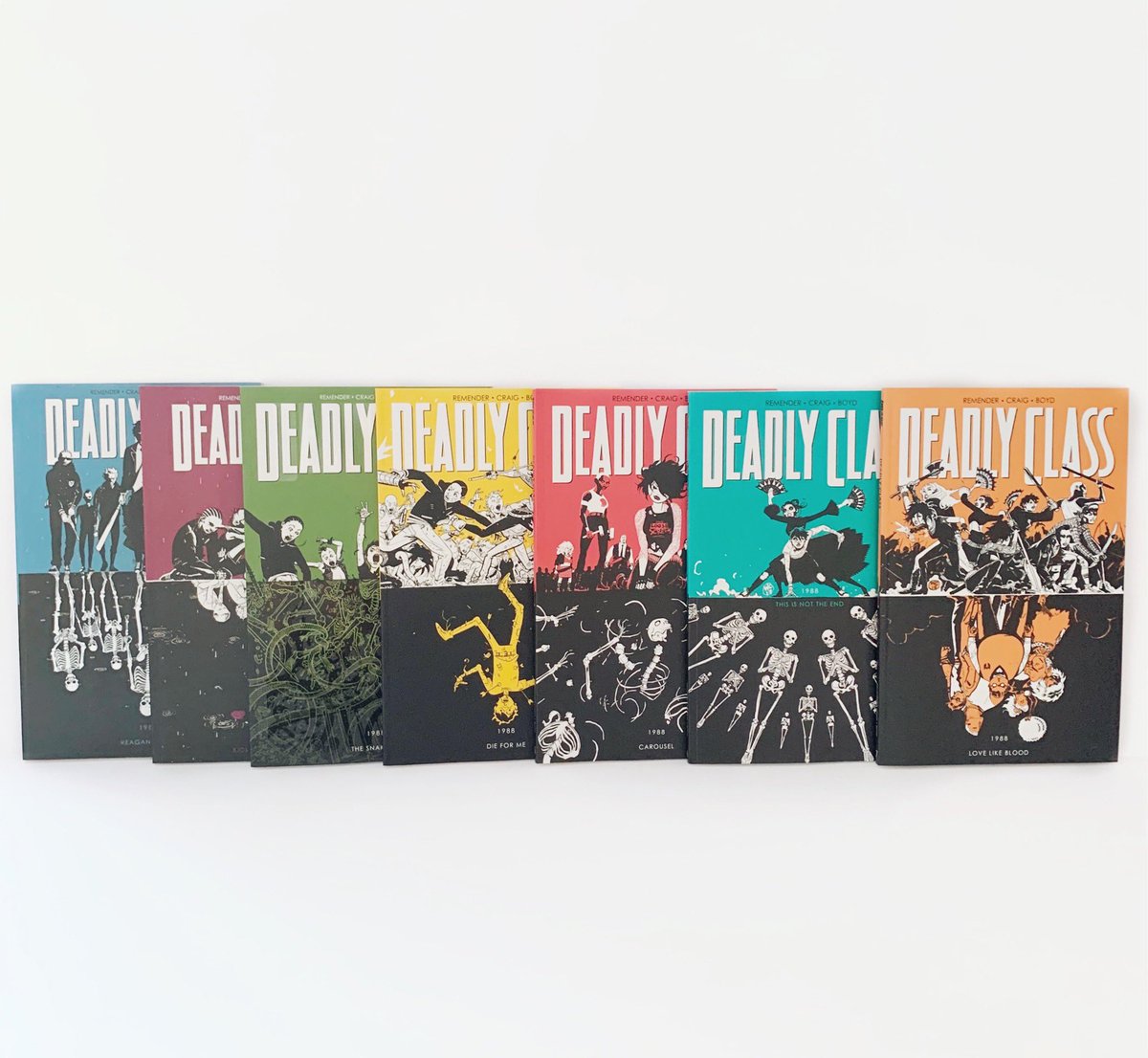 If you can’t wait for season 2 @DeadlyClassSYFY I highly suggest you pick up the graphic novels and support creator owned work. #DeadlyClass #rickremender #wesleycraig #ImageComics #graphicnovels #chaptersindigo