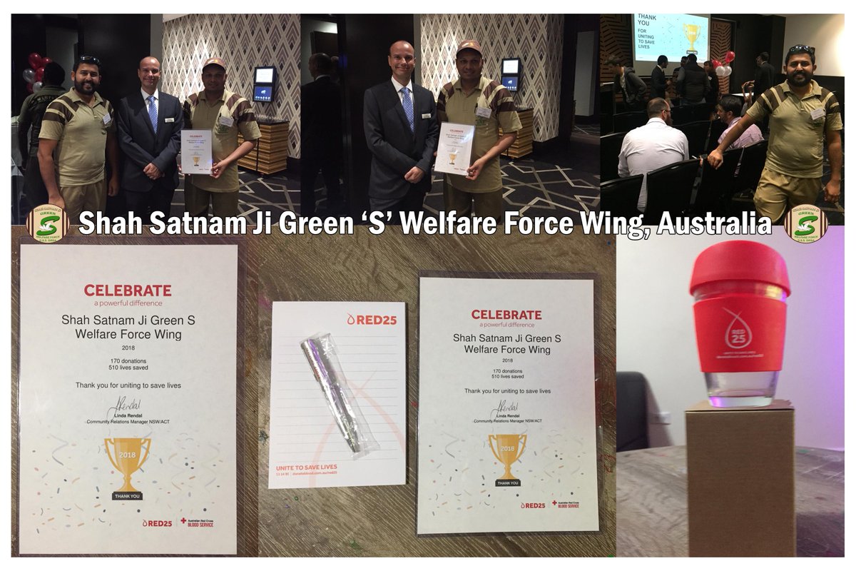 insanshobha's tweet photo. @derasachasauda volunteers in Australia have been awarded appreciation by Red Cross for the contributions made by the volunteers to the Australian community. Volunteers were also invited to Red Cross Australia’s Annual Awards function for donating blood as a token of appreciation https://t.co/RZu0vyLlJT