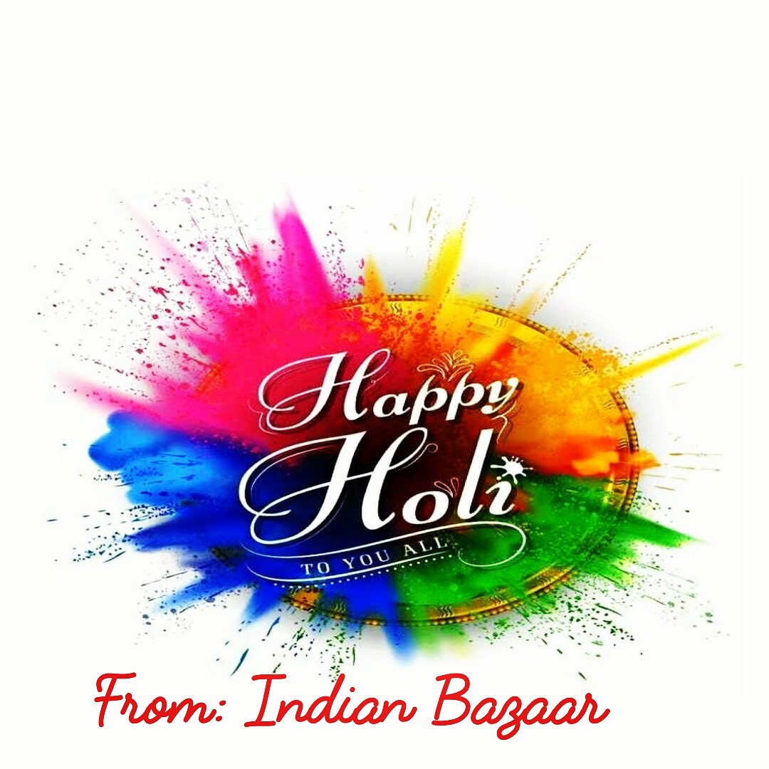 "May the festival of colors brighten your life with happiness, health, and success. May you are blessed with peace and prosperity. Wishing you and your family Happy Colorful Holi."
From <a href="/BazaarBibi/">Indian Bazaar (BIBI)</a>
#HappyHoli #HoliHai #Holi2019
BIG #Deals #MadeInIndia #India 
#IndianBazaar