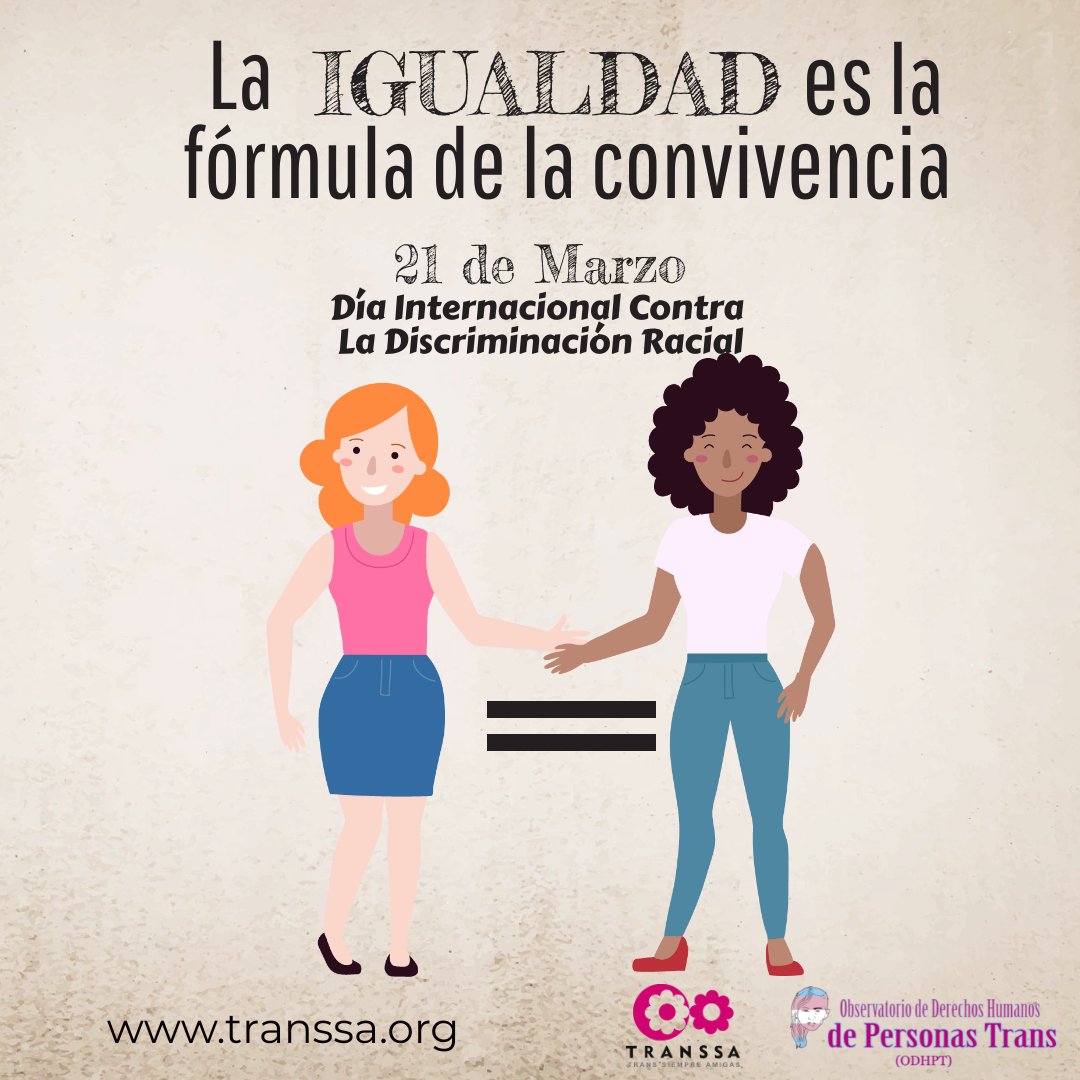 ObservaTransRD's tweet photo. Instamos a los estados a que tomen medidas integrales para combatir el #racismo, la #discriminaciónracial, la #xenofobia y la #intolerancia.
#ODHPT #Trans #AfroLGBTI #AfroTrans #Afrodescendientes #ContraElRacismo #DefiendeLosDDHH https://t.co/ohnKSUwh7U