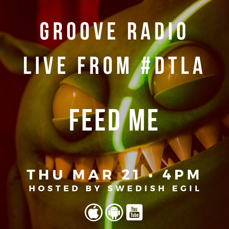 SwedishEgil's tweet photo. @feedme joins me in-studio on #GrooveLIVE THURS from #DTLA plus #Top5Grooves #Classic12” and much more! LISTEN on the free #GrooveRadio app or come say hi in the chat room on YOUTUBE LIVE🦅 https://t.co/x60qieDtHS https://t.co/GKA6CVkEXR