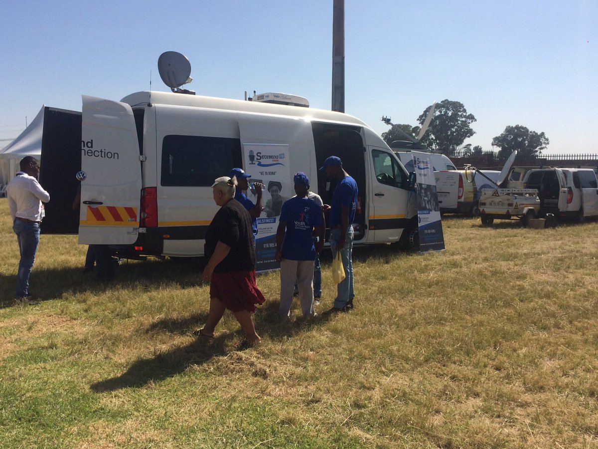 llmediaza's tweet photo. #HumanRightsDay2019  will be broadcast on all community radio stations at in and around Sharpville 

This years commemorations will be dedicated in deepening #IndigenousLanguages.

We are in George Thabe Sport Facility. https://t.co/i7Om6P7eP5