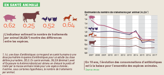 [ #ecoantibio] Ventes  #antibiotiques santé humaine 759 tonnes santé animale 499 tonnesNos animaux de compagnie reçoivent en moyenne plus d'ATB que ceux d'élevage ! Document complet  @Anses_fr   https://bit.ly/2OIRDq0   @InstitutElevage  @oniris_officiel  @Inra_France  @ARTEfr