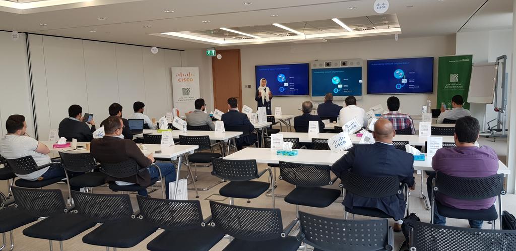 BaraaMohammadSY's tweet photo. Kick off #AlJammaz - #Cisco Cyber Security Workshop
#Distribution @CiscoSecurity #CiscoSecurity #datacenter
#CiscoDCC19 #CiscoDistEMEAR #exginge @imsidahmad https://t.co/XXLPqECZ2j