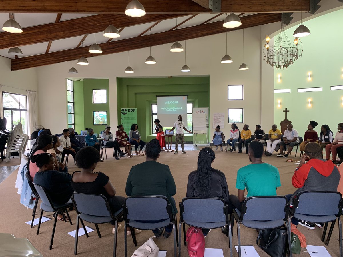 DDPdemocracy's tweet photo. A human rights dialogue with the youth, exploring the link between human rights and elections @ActivateZA @DDPdemocracy @_IJR_ @akf_uj https://t.co/CeBILHXoFT