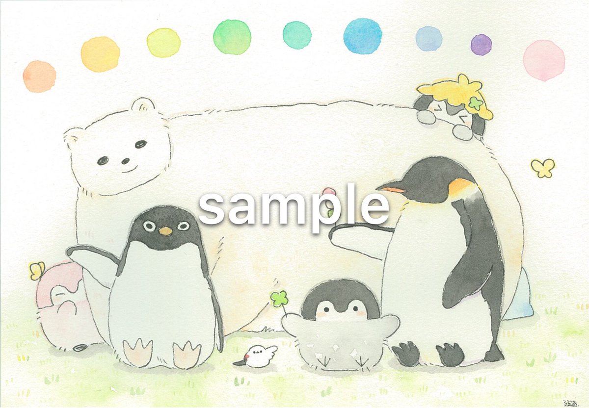 コウペンちゃんといつもいっしょな原画展では書き下ろし原画、複製原画