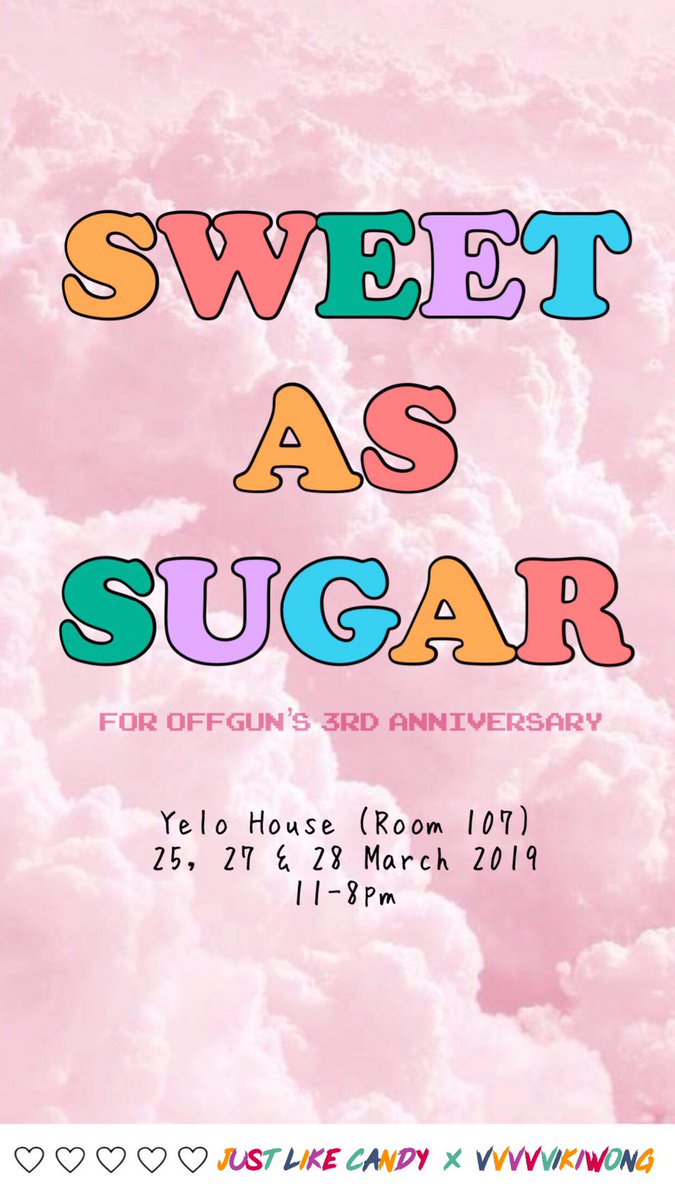 vvvvvikiwong's tweet image. 𝐒𝐖𝐄𝐄𝐓 𝐀𝐒 𝐒𝐔𝐆𝐀𝐑 🍭 // a photo exhibition for offgun’s third anniversary 

— see you at yelo house on 25, 27 &amp;amp; 28 march 2019

𝗳𝘂𝗹𝗹 𝗱𝗲𝘁𝗮𝗶𝗹𝘀 → justlikecandy.net/sweet-as-sugar… …

by: @cherrytop__ &amp;amp; @vvvvvikiwong 

#SWEET_AS_SUGAR_OG #ออฟกัน