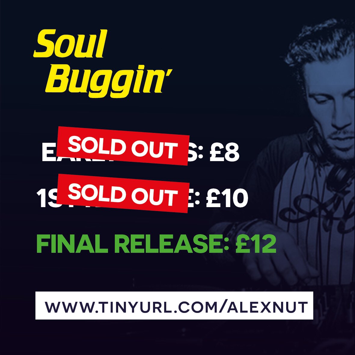 Beane_Noodler's tweet photo. Heads up for next week. Tickets now on final release for our party on 29th March @themazenotts with @AlexanderNut 

Grab yours here if you still need some: https://t.co/WY4kz8oiXv

#Nottingham https://t.co/o5B8xB1WrX