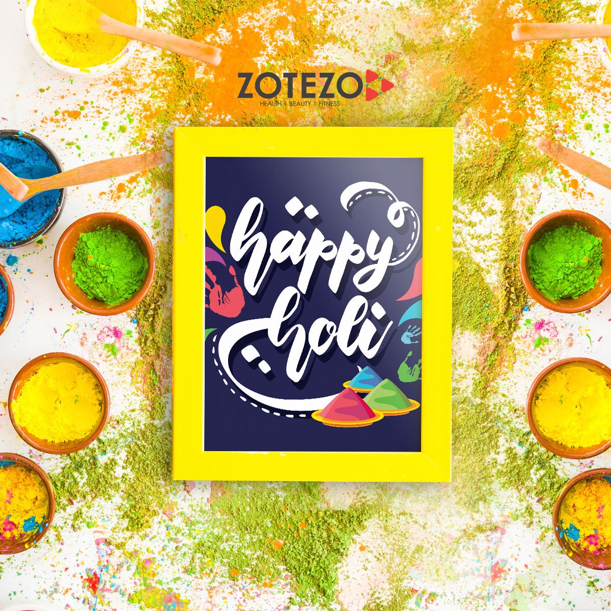 Colour your mind with positive thoughts... #HappyHoli2019 #FestivalOfColours #Holiwishes #ColorfulHoli #HoliCelebrations #PlaySafe