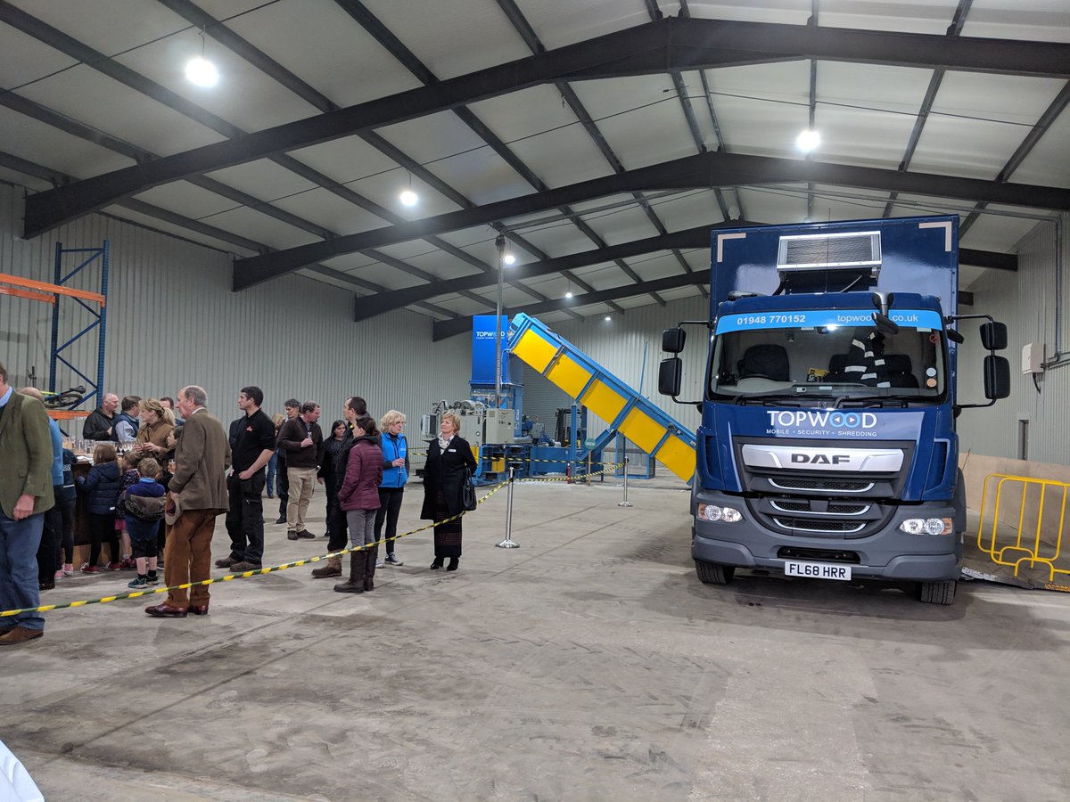 And we are officially open!
Our brand new shred centre on Wrexham Industrial Estate was officially opened on Tuesday evening by the High Sheriff of Clwyd.
We now have the capacity to process 25 tonnes of paper a day
Coming soon- 250,000 archive box storage space 
#GDPR #shredding