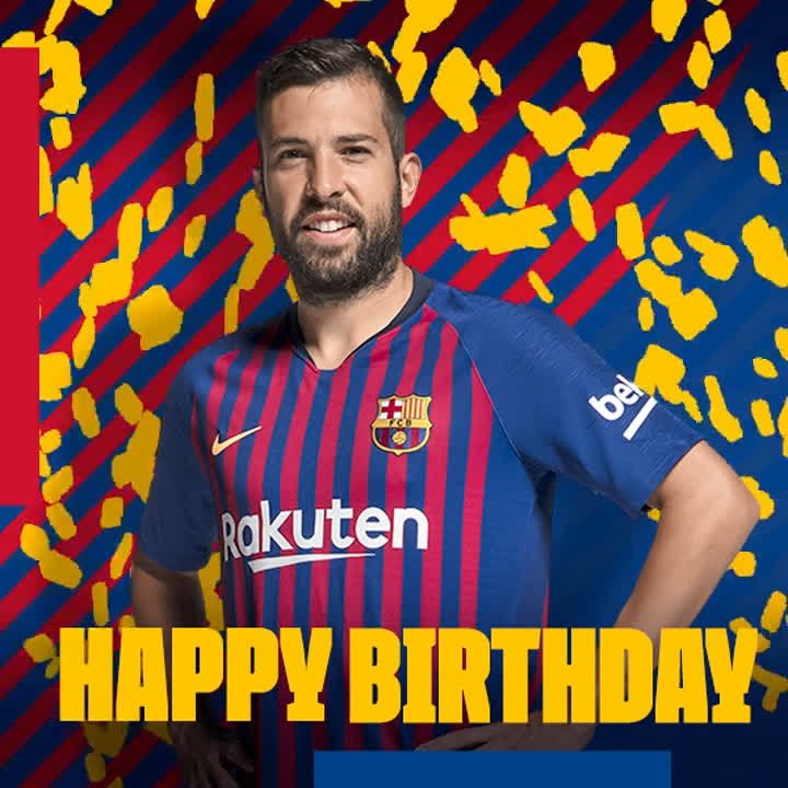  | Happy birthday and congratulations to Jordi Alba, who turns 30 today. 

