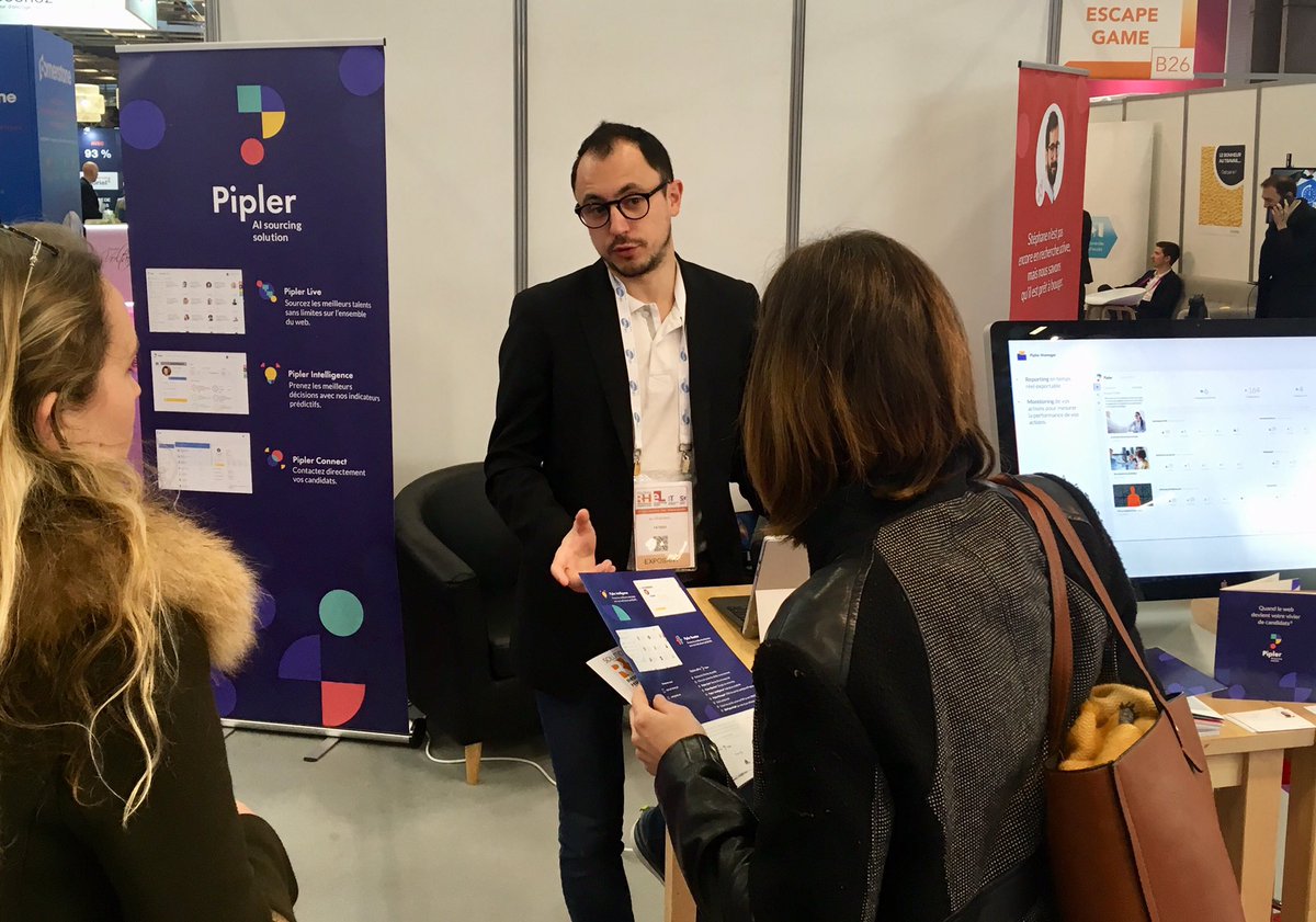 Salon <a href="/Solutions_RH/">Solutions Ressources Humaines</a>, dernier jour ! 🔥
Quels sont les enjeux de l’#IA au service du #recrutement ?
Pour répondre à cette question, on vous attend au stand B24 ! ☺️
#SSRH #sourcing