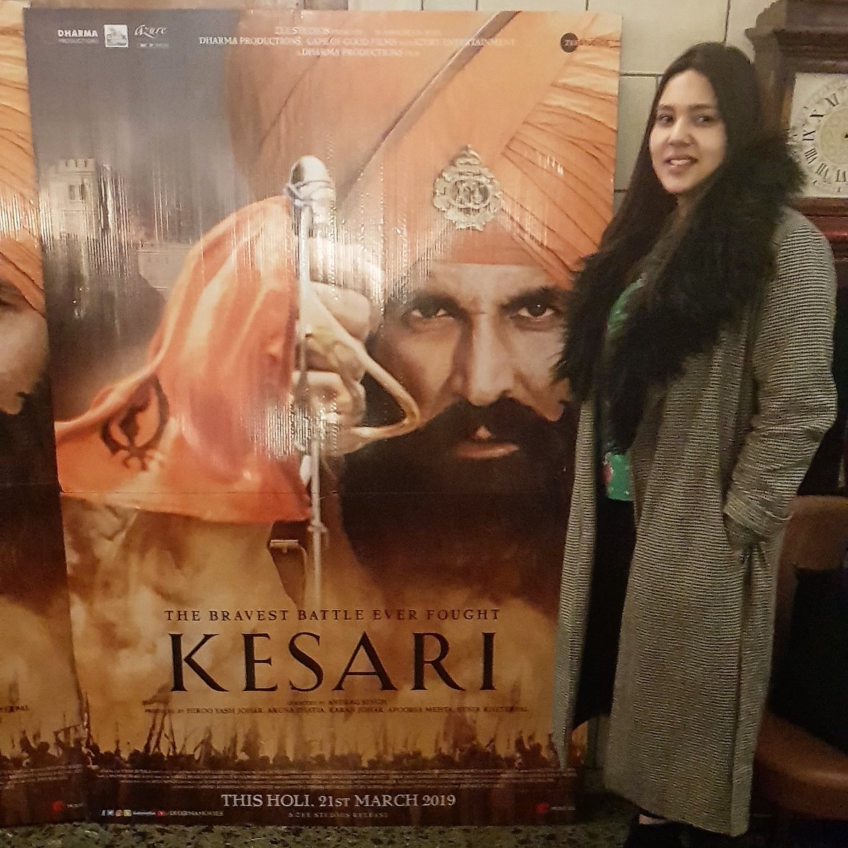 💥KESARI FIRST THOUGHTS💥

#Kesari showcases the comradeship of bravery &amp; courage. One of #AkshayKumar's best performances to date. Definitely worth the watch!

🌟🌟🌟.5 / 5

@singhanurag79 @karanjohar <a href="/apoorvamehta18/">Apoorva Mehta</a> @dharmamovies <a href="/ZeeStudios_/">Zee Studios</a>
@sterlingmedia #KesariUKScreening