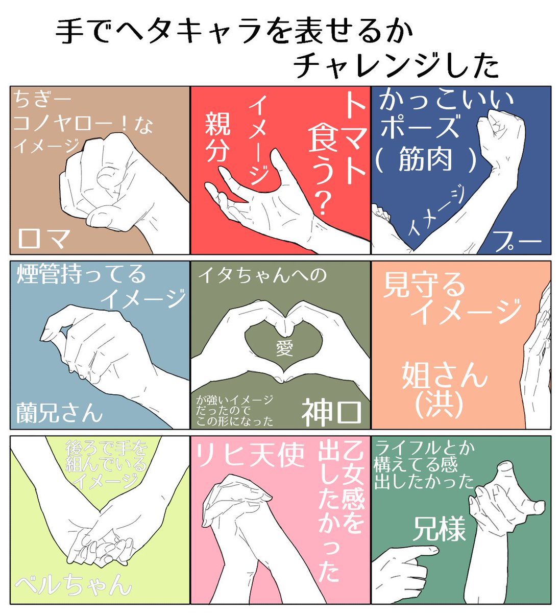 どうでしょうか、、、
皆のイメージはどんな手なんだろ( 笑 ) 